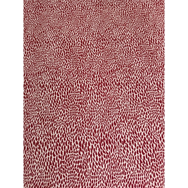 Le Manach / Pierre Frey Plumettes Rouge De Chine Cotton Fabric L4172011 Imprimes Le Manach Collection 5 Yards For Sale In Raleigh - Image 6 of 6