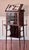 1910s Art Nouveau Walnut Display or Music Cabinet With Beveled Glass and Easel Stand, C. 1910s For Sale - Image 5 of 17