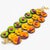 Green Multicolor Jeweled Lucite Geometric Link Bracelet For Sale - Image 8 of 8