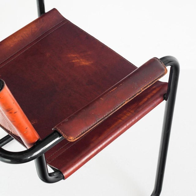 Cantilever Chair Model Mg5 in Leather by Matteo Grassi, Italy, 1990s For Sale - Image 10 of 16