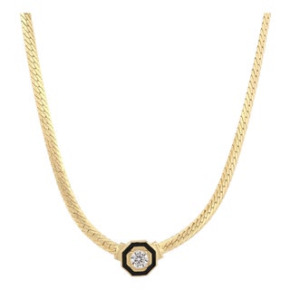 Soul Shine Gold & Diamond Choker Necklace For Sale