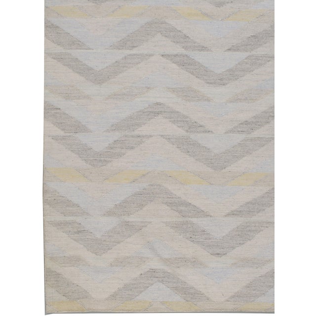 Swedish Style Kilim Deco Flatweave Rug 8' X 10' For Sale - Image 10 of 10