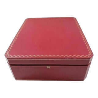 Late 20th Century Huge Authentic Cartier Red Presentation Box For Sale