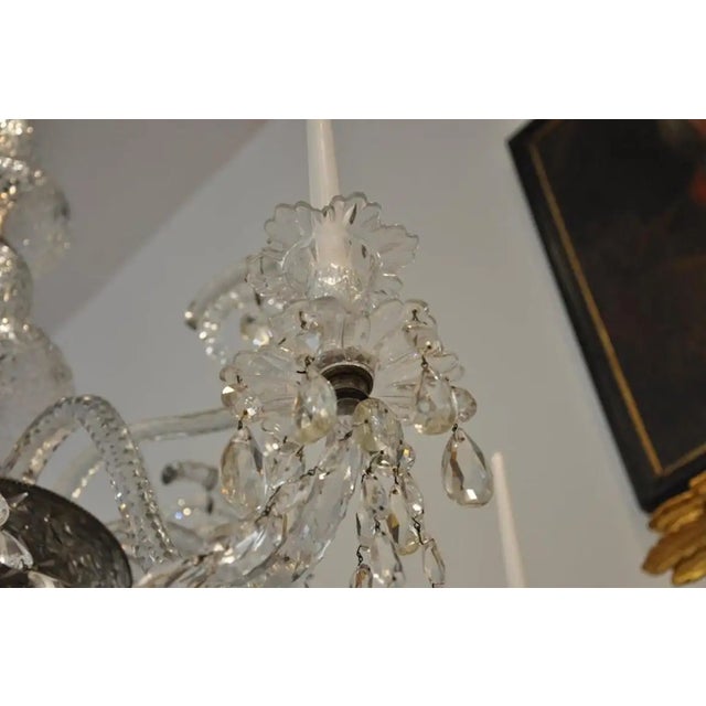 Late 18th Century 18th Century George III Period Cut Crystal Chandelier For Sale - Image 5 of 7