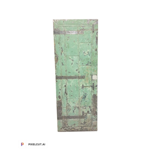 This Industrial Door was Salvaged from a 1800's cotton house on the Brooklyn harbor, stripped of layers of paint and...