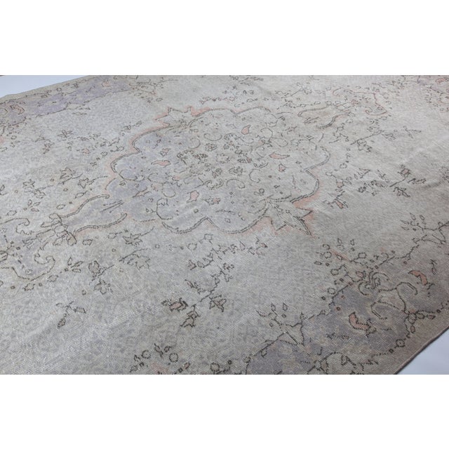 1970s Vintage Turkish Nomadic Kilim Rug - 7′1″ × 10′9″ For Sale - Image 9 of 15