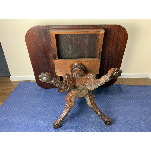 Early 19th Century Federal Hairy Paw Carved Breakfast Table For Sale In Buffalo - Image 6 of 13