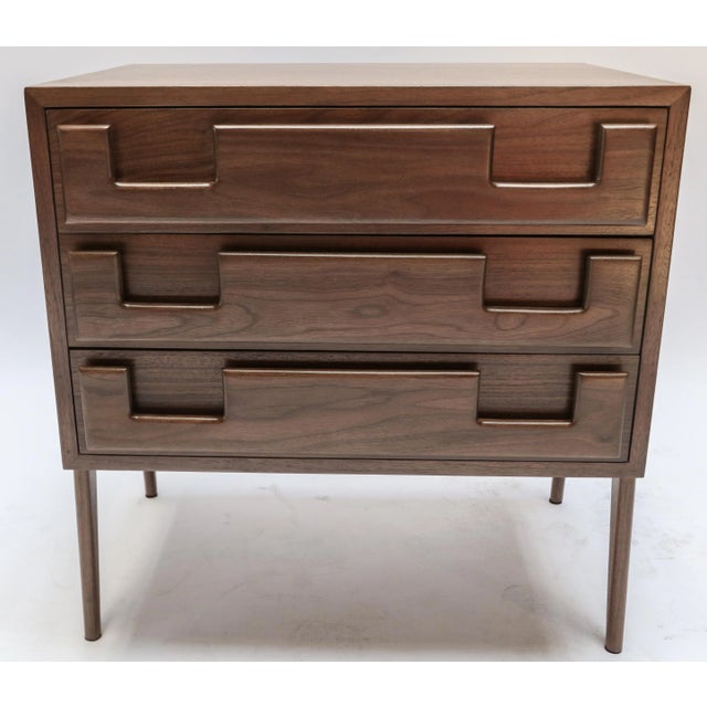 Adesso Imports Mid-Century Style Walnut Nightstand For Sale - Image 10 of 12