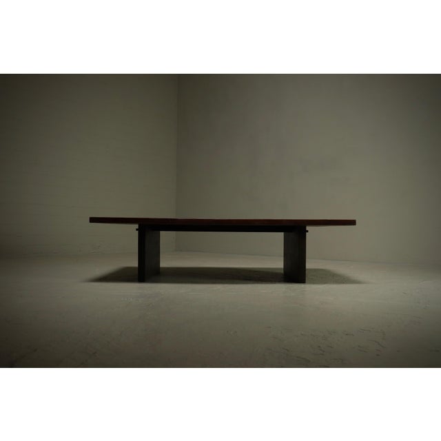 Mid-Century Modern Bamboo and Wood Coffee Table by Axel Vervoordt, 1980s For Sale - Image 3 of 14