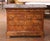 French 19th Century French Louis Philippe Burled Mahogany Commode With Marble Top For Sale - Image 3 of 9