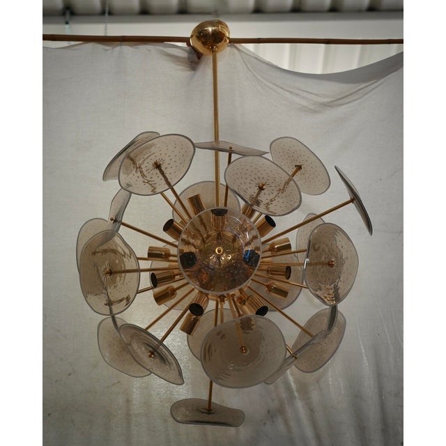 Gold Murano Glass Sputnik Chandelier, 2000s For Sale - Image 8 of 8