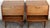Pair of mid-century modern walnut “Dania” night stands designed by Merton Gershun for American of Martinsville. These...
