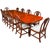 Vintage Regency Revival Flame Mahogany Dining Table and Chairs, Set of 11 For Sale - Image 14 of 14
