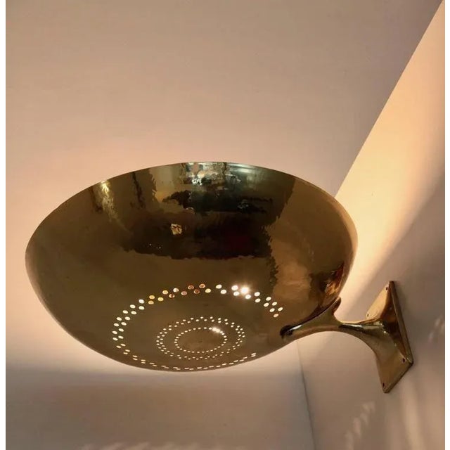 Brass Wall Lamp from a German Theatre, 1930s For Sale - Image 6 of 9