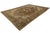 19th Century Antique Serapi Heriz Rug With Geometric Medallion in Camel For Sale - Image 11 of 12