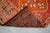 Antique Style Orange Runner Rug, Hand Knotted Turkish Carpet, 3x12 Vintage Area Rug, Rare Alien Motif Decor, Organic Modern Rug For Sale - Image 15 of 16