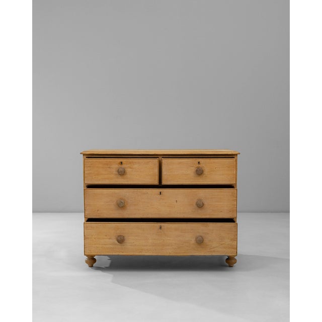 19th Century English Wooden Chest Of Drawers For Sale - Image 17 of 18