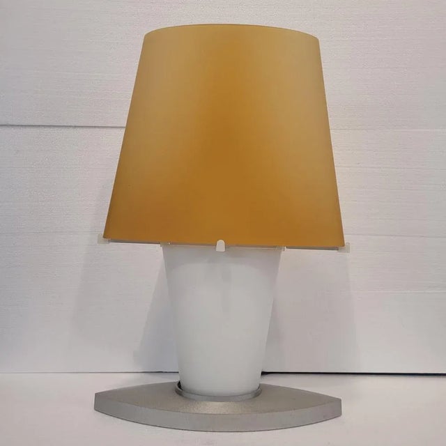 Postmodern 3064 Table Lamp in Glass and Iron by Daniela Puppa for Fontana Arte, Italy, 1994 For Sale - Image 6 of 17