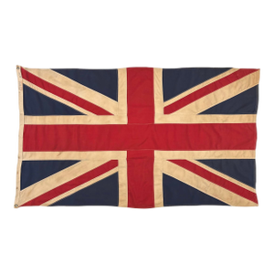 Vintage Sewn Cotton Union Jack Flag
