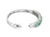 Turquoise 14k White Gold Turquoise Diamond Bangle For Sale - Image 8 of 8