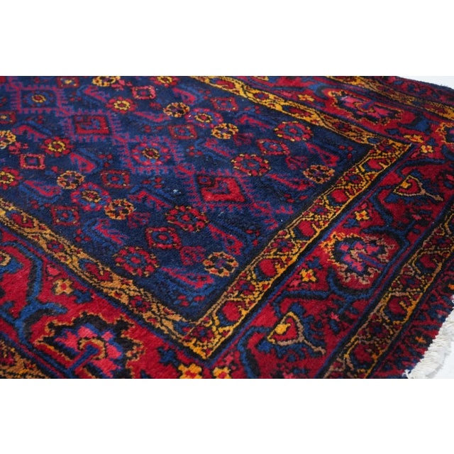 Vintage Hamadan Runner 3'7'' x 12'9'' For Sale In New York - Image 6 of 12