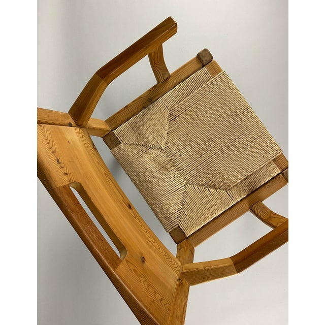 Mid-Century Pine and Papercord Armchair by Tage Poulsen, 1960 For Sale - Image 9 of 17