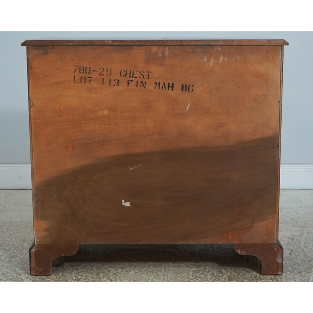Hickory Mahogany Inlaid Serpentine Curved Front Chest For Sale - Image 16 of 18