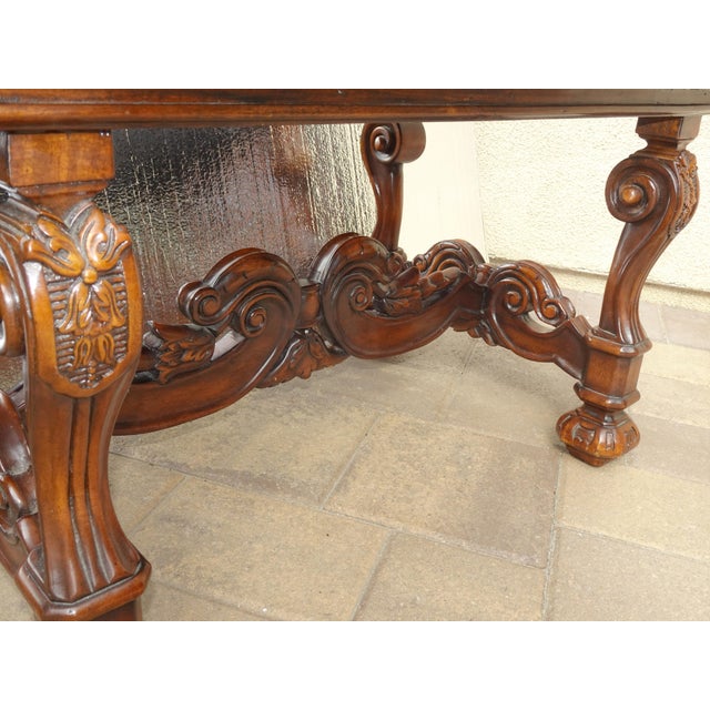 Bench for Theodore Alexander, William's Window Seat, Ornate Base W Leather Cover For Sale - Image 15 of 15