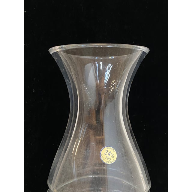 Vintage Clear Vase in Crystal, 1990s For Sale - Image 6 of 10