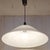 1980s Vintage Pendant Lamp with White Relief Plastic Shade, 1980s For Sale - Image 5 of 8