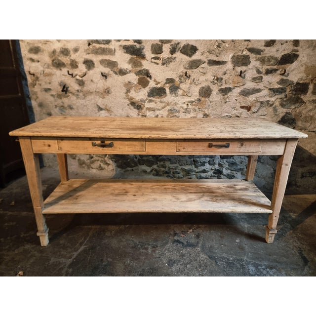 Antique French Drapers Table in Pine, 1890s For Sale - Image 14 of 18