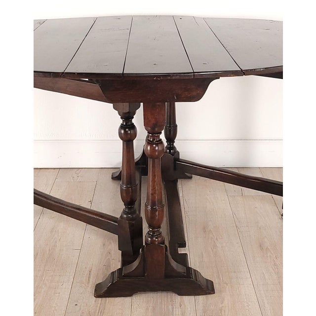 Early 19th Century English Oak Dropleaf Table For Sale - Image 10 of 12