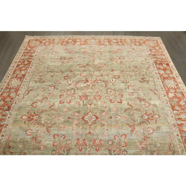 Persian Persian Sarouk Antique Rug rug no.j4052 For Sale - Image 3 of 12