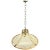 Gold Bamboo, Metal, Glass & Rattan Pendant Light, Italy, 1960s For Sale - Image 8 of 8