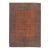 Vintage Turkish Distressed Rug in Brown & Orange Geometric Motifs - Rug & Kilim For Sale