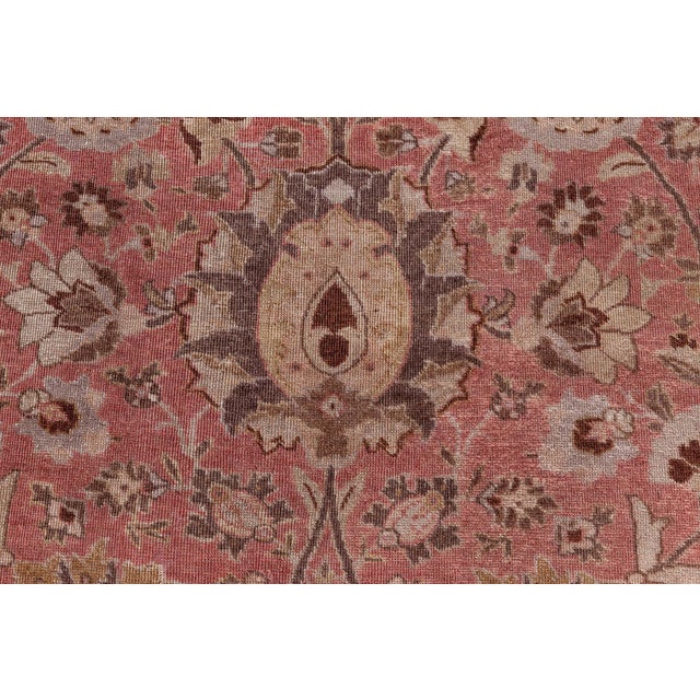 Persian 1920s Persian Tabriz Rug For Sale - Image 3 of 6