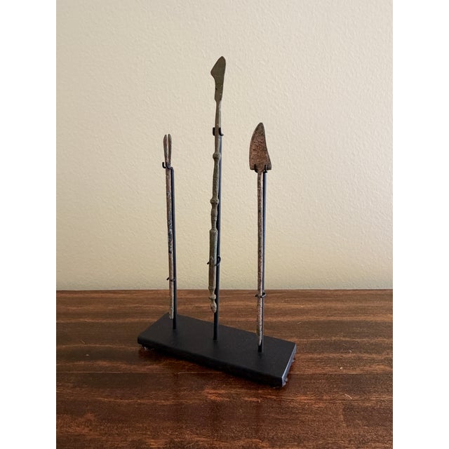 15th Century & Earlier Collection of Three Ancient Roman Bronze Medical Instruments on Custom Museum Mounts For Sale - Image 5 of 9