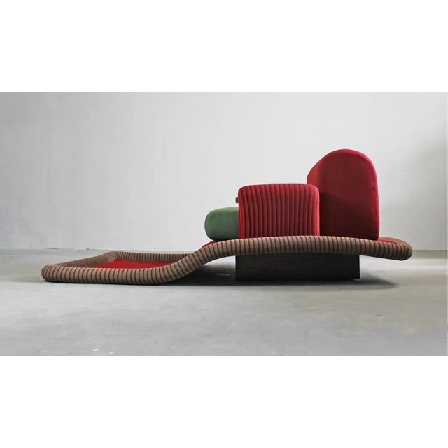 Wood Flying Carpet Lounge Chair by Ettore Sottsass for Bedding Brevetti, 1975 For Sale - Image 7 of 7