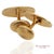 Vintage 14k 585 Solid Yellow Gold Old Cut Natural Diamond Cufflinks, A Pair For Sale - Image 9 of 12