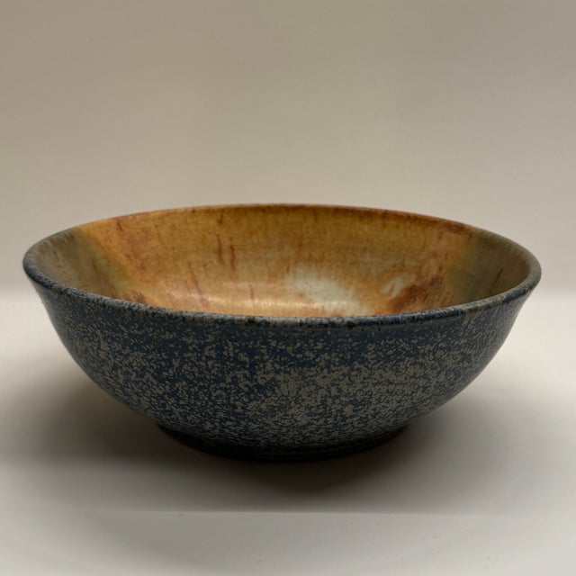Signed Mid-Century Glazed Stoneware Bowl – Don Walton Studio Pottery For Sale - Image 10 of 12