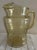This vintage 1930's Federal Glass pitcher in a beautiful amber yellow color is a stunning addition to any glassware...