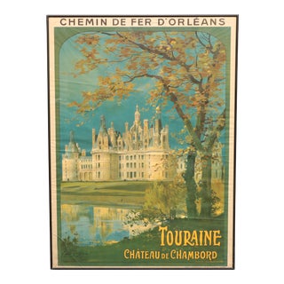 Louis Tauzin French Railway Poster Chemin De Fer d'Orleans - Chateau De Chambord For Sale