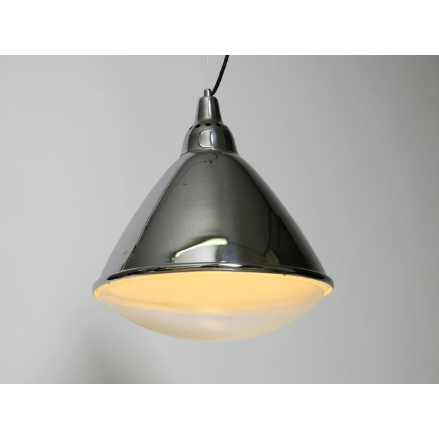 Mid-Century Modern Large Pendant Lamp Headlight in Chrome-Plated Sheet Steel by Ingo Maurer, 1960s For Sale - Image 3 of 18