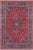 Art Noueau Persian Red/Blue Wool Rug - 9'7'' X 12'11'' For Sale - Image 10 of 10