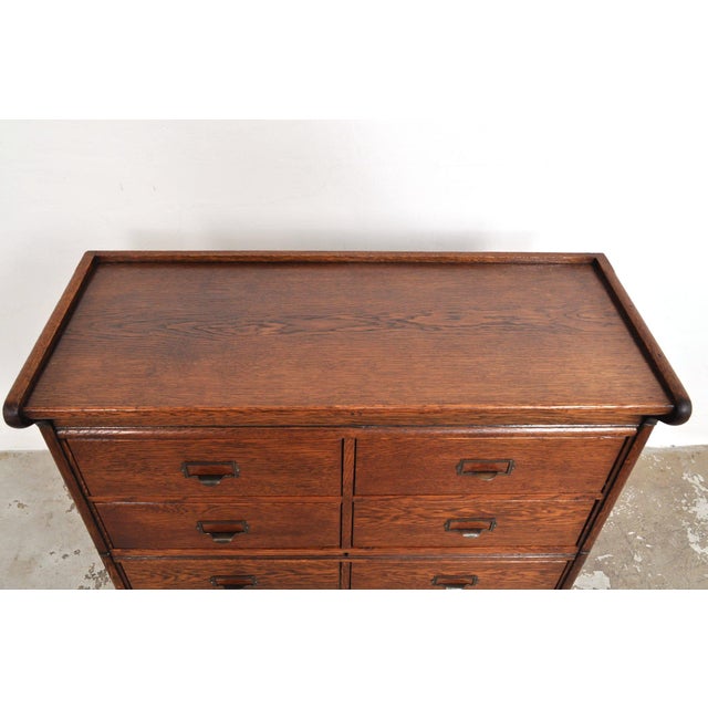 Antique Oak Chest of Drawers from Globe Wernicke, 1900s For Sale - Image 14 of 15