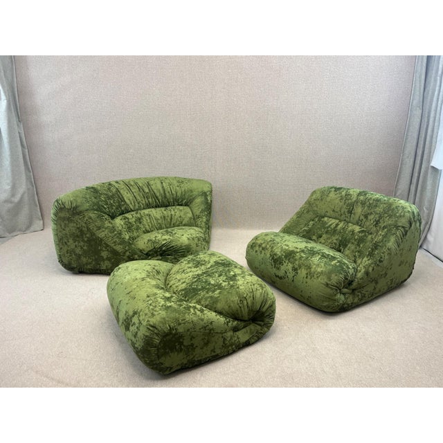 Vintage Modular Corner Sofa by Jean Prevost, 1970, Set of 3 For Sale - Image 5 of 18