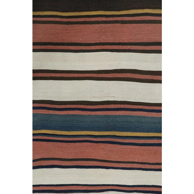 Tribal 1950s Vintage Shahsavan Persian Kilim With Multicolor Stripes, From Rug & Kilim For Sale - Image 3 of 8