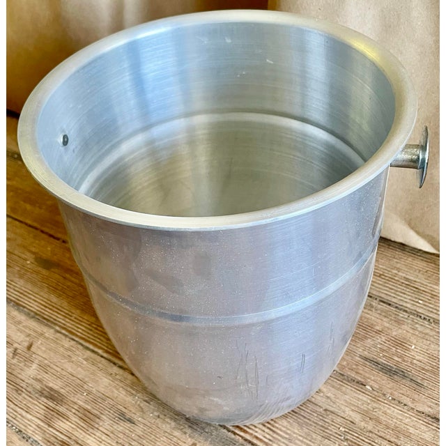 Mid 20th Century Hollywood Regency Ice Bucket/Wine Cooler Server W/ Stand For Sale - Image 11 of 12