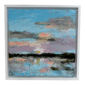 “Sunrise, Sunset” Original, Acrylic, Impressionistic Seascape by Linda McDonough