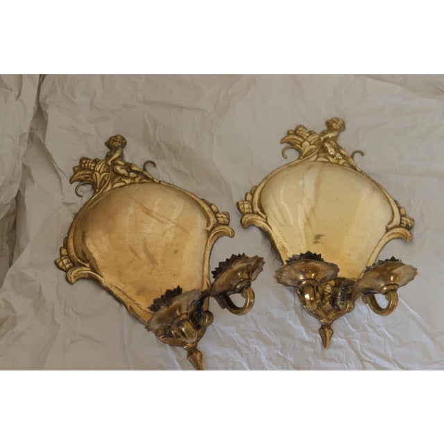 Mid-Century Swedish Brass Sconces, Set of 2 For Sale - Image 14 of 16